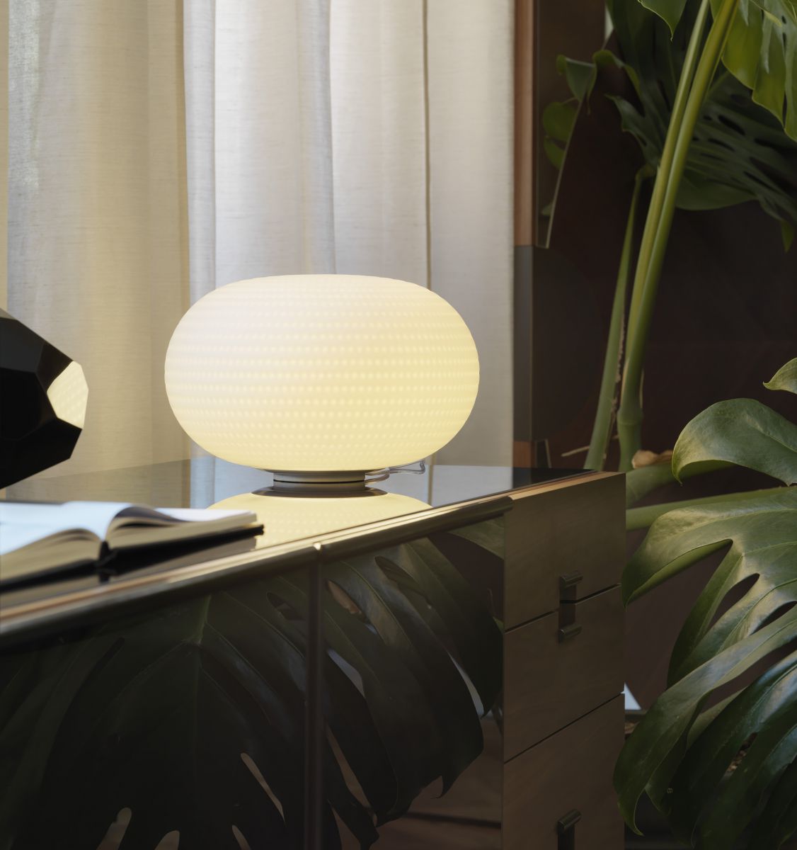 Bianca Table Lamp by Fontana Arte Lamps